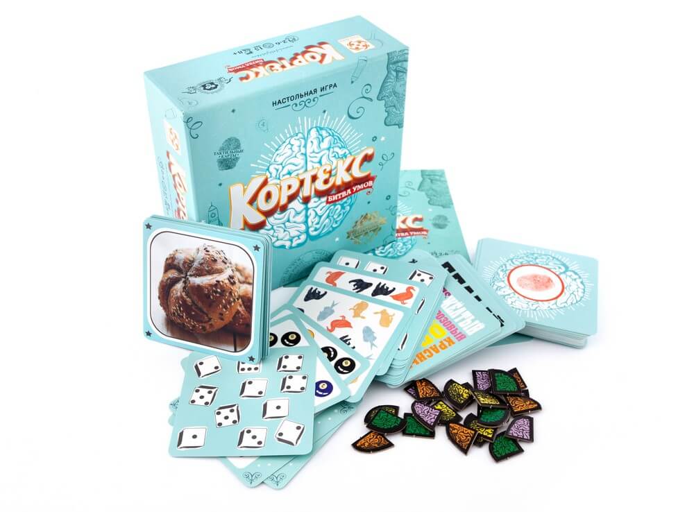Компоненты настольной игры Кортекс Компоненты настольной игры Кортекс