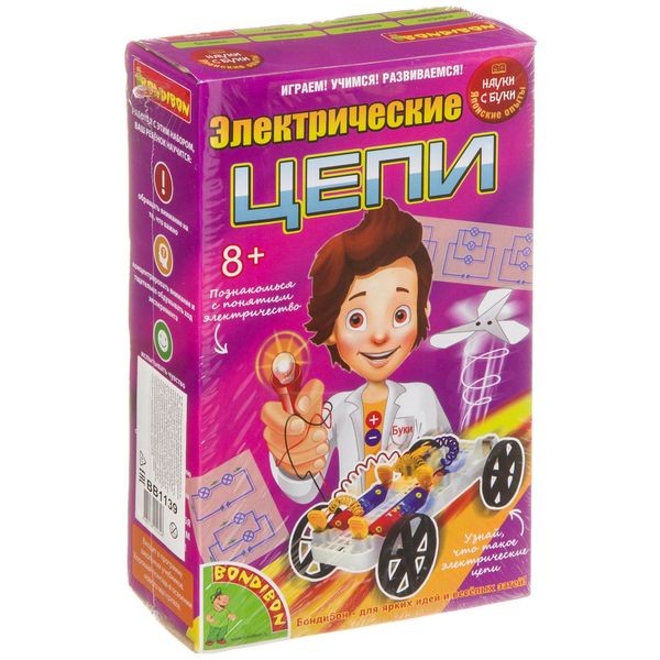 Японские опыты Науки с Буки BONDIBON,Электрические цепи, арт. 196453 Японские опыты Науки с Буки BONDIBON,Электрические цепи, арт. 196453