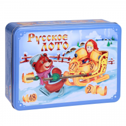 1778 Лото Русское Масленица (жестяная коробка)