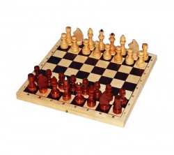 Шахматы лакированные с доской