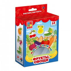 Развивающая игра VLADI TOYS VT3106-03 Мой маленький мир Овощи, фрукты