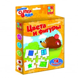 Развивающая игра VLADI TOYS VT1901-38 Ассоциации Цвета и фигуры