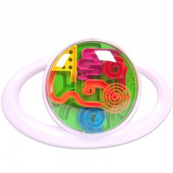 Шар интеллектуальный 3D в диске, диаметр лабиринта 15 см, в коробке 26,5x20,5x6,5 см