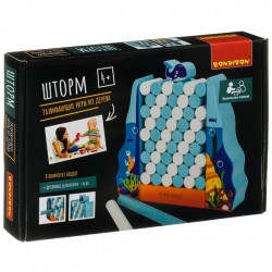 Развивающие игры из дерева Bondibon Игра-баланс «ШТОРМ», BOX 27,6?3,7?19 см