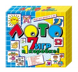 Набор ДЕСЯТОЕ КОРОЛЕВСТВО 00042 Лото 7 игр в 1 коробке (большое)