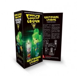 Набор для экспериментов. Фикси-опыты. Набор для создания гелевых свечей Цветочное сияние