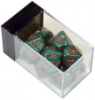 АКСЕССУАРЫ: Набор кубиков Dice&Games Анкх (10 кубиков Анкх в пластиковой коробке): зеленые с красными цифрами КБ-00104