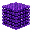 Magnetic Cube, сиреневый, 216 шариков, 5 мм
