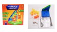 Игра настольная Горки Лабиринт Водопад с шариком, 4D модель, 20 деталей, в коробке, 11,5x11,5x11,5 см